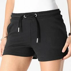 Acheter 🤩 Short Jogging Femme Vintage Logo Embrodery Noir de Superdry 🥰