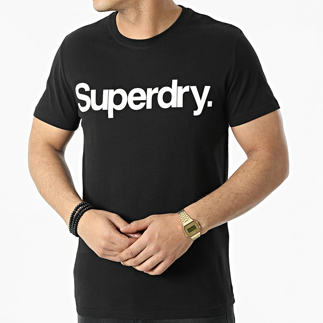 Remise ⌛ Tee 👕 Shirt Classic M1011336B Noir de Superdry 🎁 5 Remise ⌛ Tee 👕 Shirt Classic M1011336B Noir de Superdry 🎁 – Image 3