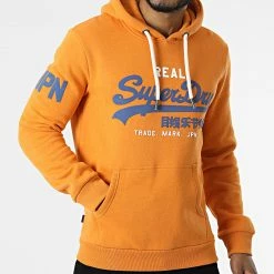 Budget 🔔 Sweat Capuche Vintage Logo Classic M2011822A Orange de Superdry ✔️ -Superdry Soldes superdry 309171 M2011822A 6RG 20220322T142844 03