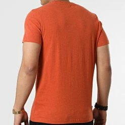 Vente flash ⭐ Tee 👕 Shirt Vintage Logo Embroidery M1011245B Orange Chiné de Superdry 👍 -Superdry Soldes superdry 310975 M1011245B 5EY 20220405T155352 04