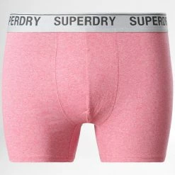 Coupon 😍 Lot De 3 Boxers Classic Rouge Rose Bordeaux de Superdry 💯 -Superdry Soldes superdry 312792 M3110342A 6PY 20220428T154428 03