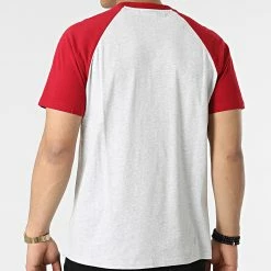 Top 10 🎁 Tee 👕 Shirt Raglan Vintage ⚾ Baseball Gris Clair Chiné Rouge de Superdry 🤩 -Superdry Soldes superdry 314067 M1011296A 6ZS 20220415T144117 04