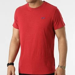 Meilleure affaire ✨ Tee 👕 Shirt Vintage Logo Micro Embroidery M1011350A Rouge de Superdry 👍