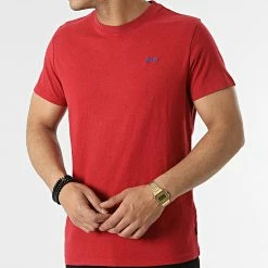 Meilleure affaire ✨ Tee 👕 Shirt Vintage Logo Micro Embroidery M1011350A Rouge de Superdry 👍 -Superdry Soldes superdry 314100 M1011350A 6CY 20220415T144038 03