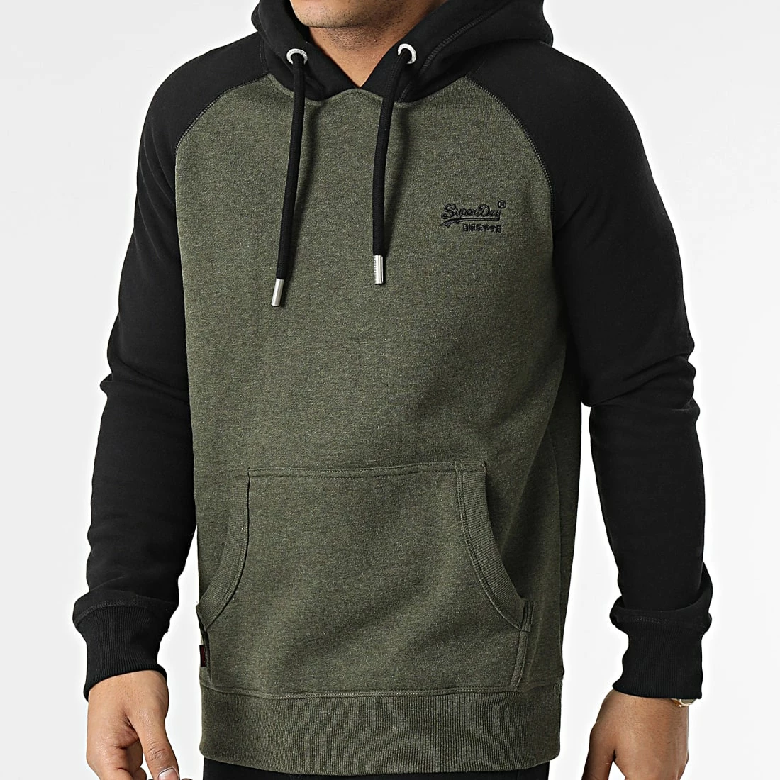 Tout neuf 🔥 Sweat Capuche Vintage Logo Embroidery M2011948 Vert Kaki Chiné Noir de Superdry 😉 5 Tout neuf 🔥 Sweat Capuche Vintage Logo Embroidery M2011948 Vert Kaki Chiné Noir de Superdry 😉 – Image 3