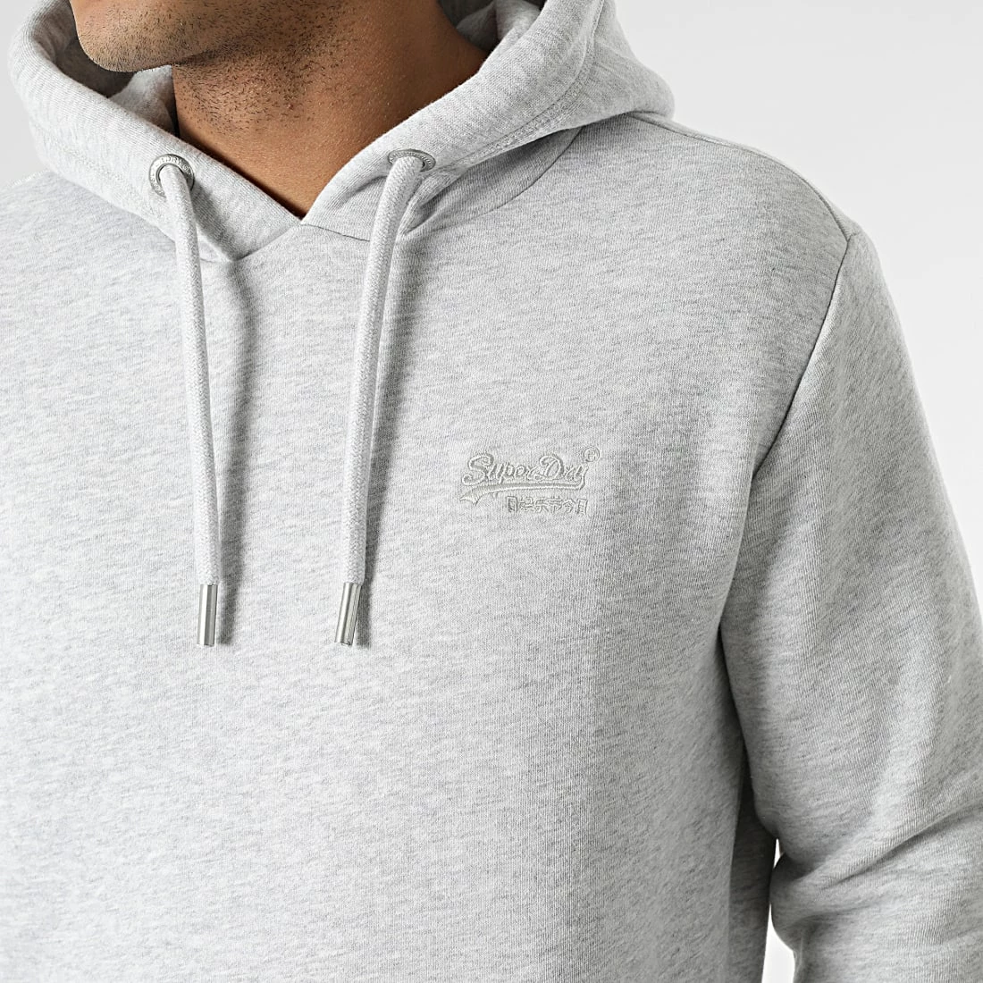 Acheter 🔔 Sweat Capuche Vintage Logo Embroidery M2011951A Gris Clair Chiné de Superdry 🥰 4 Acheter 🔔 Sweat Capuche Vintage Logo Embroidery M2011951A Gris Clair Chiné de Superdry 🥰 – Image 2