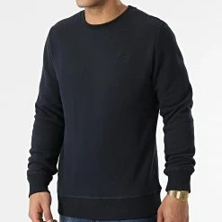 Tout neuf 👍 Sweat Crewneck Vintage Logo Embroidery M2011949A Bleu Marine de Superdry 🤩