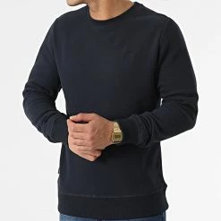 Tout neuf 👍 Sweat Crewneck Vintage Logo Embroidery M2011949A Bleu Marine de Superdry 🤩 -Superdry Soldes superdry 314583 M2011949A 98T 20220415T145829 03