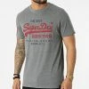 Tout neuf ⭐ Tee 👚 Shirt Vintage Classic M1011317A Gris Chiné de Superdry ⌛ -Superdry Soldes superdry 315024 M1011317A 5XZ 20220420T152830 01