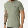 Le moins cher 😍 Tee 👕 Shirt Vintage Logo Embroidery M1011245A Vert Kaki Chiné de Superdry ⭐ -Superdry Soldes superdry 315910 M1011245A 5WY 20220422T121355 01