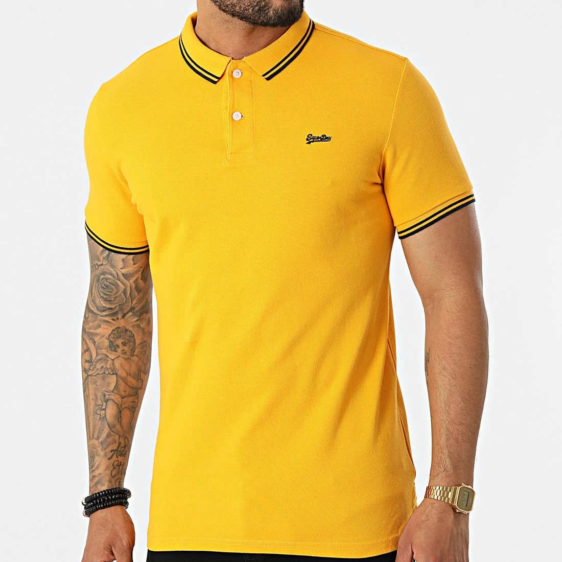 Offres 👍 Polo A Manches Courtes Vintage Tipped M1110291A Jaune de Superdry ✔️ 3 Offres 👍 Polo A Manches Courtes Vintage Tipped M1110291A Jaune de Superdry ✔️