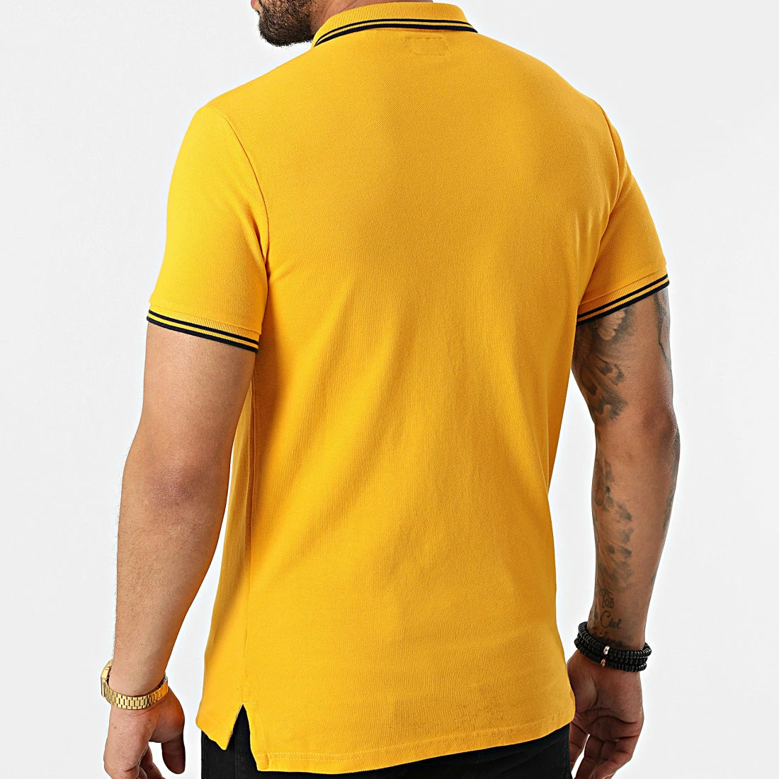 Offres 👍 Polo A Manches Courtes Vintage Tipped M1110291A Jaune de Superdry ✔️ 6 Offres 👍 Polo A Manches Courtes Vintage Tipped M1110291A Jaune de Superdry ✔️ – Image 4