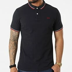 Acheter ✔️ Polo A Manches Courtes Vintage Tipped M1110291A Bleu Marine de Superdry 🤩 -Superdry Soldes superdry 320544 M1110291A NAT 20220531T144652 03