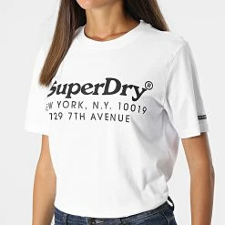 Meilleure vente 🌟 Tee 👕 Shirt Femme Vintage Venue Noir de Superdry 🥰 -Superdry Soldes superdry 321634 W1010844A 01C 20220601T155853 03