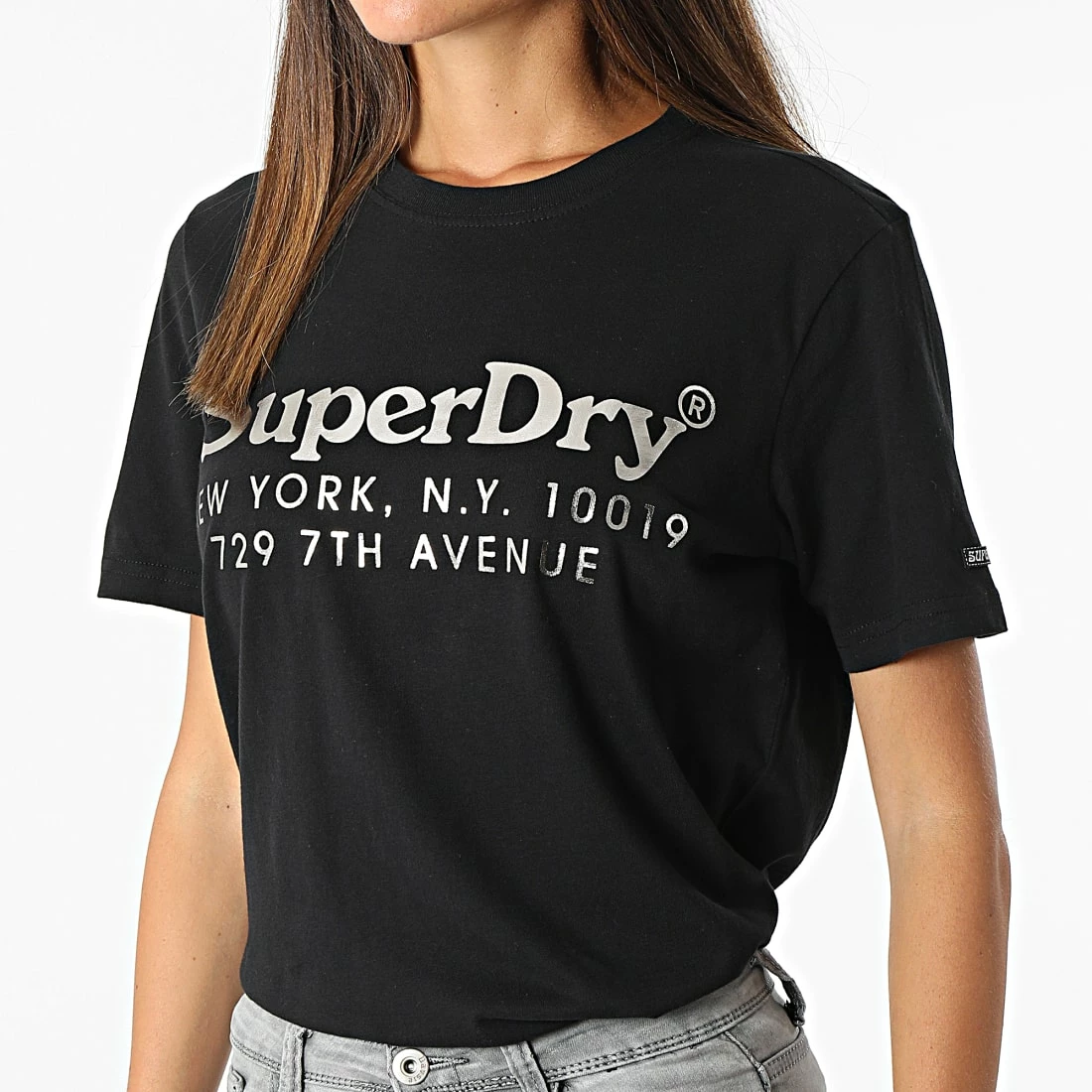 Remise 👍 Tee 👚 Shirt Femme Vintage Venue Noir de Superdry 🧨 5 Remise 👍 Tee 👚 Shirt Femme Vintage Venue Noir de Superdry 🧨 – Image 3