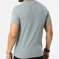 Grosses soldes 🎉 Tee 👕 Shirt Vintage Logo Embroidery M1011245A Bleu Clair Chiné de Superdry 😀 -Superdry Soldes superdry 322089 M1011245B 3YM 20220609T142855 04