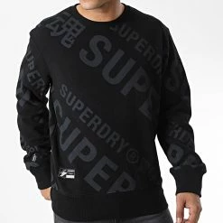 Acheter ⌛ Sweat Crewneck Code Classic AOP Y2010174A Noir de Superdry 🎉 -Superdry Soldes superdry 325146 Y2010174A 02A 20220706T160728 03
