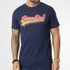 Acheter 🌟 Tee 👕 Shirt M1011391A Bleu Marine de Superdry 🛒 -Superdry Soldes superdry 328238 M1011391A GKV 20221118T152146 01