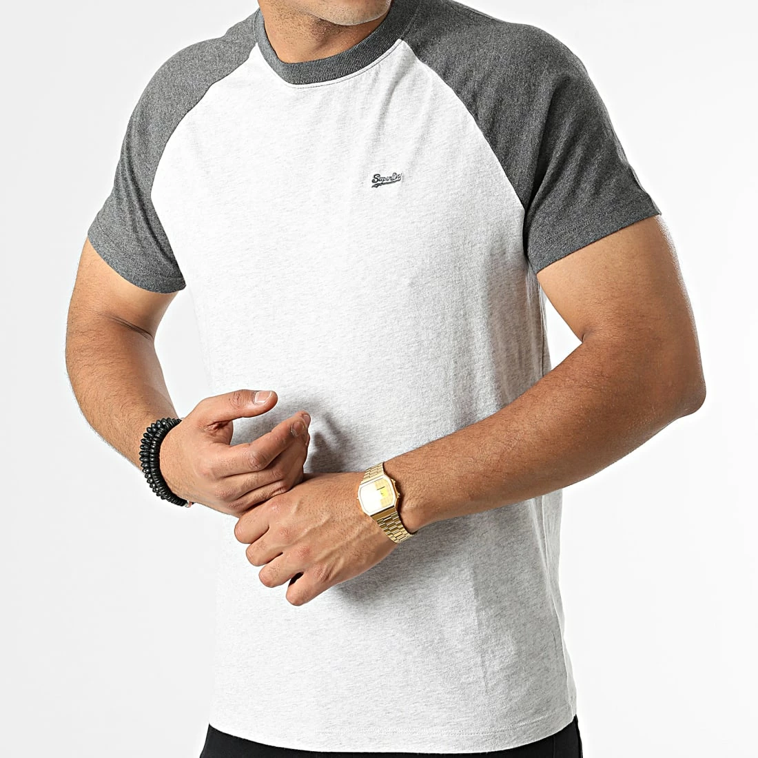 Grosses soldes ❤️ Tee 👚 Shirt M1011296A Gris Chiné de Superdry 🔔 5 Grosses soldes ❤️ Tee 👚 Shirt M1011296A Gris Chiné de Superdry 🔔 – Image 3