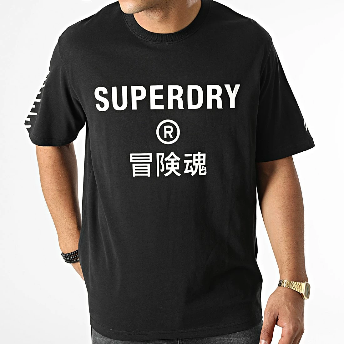 Coupon 💯 Tee 👕 Shirt M1011617A Noir de Superdry 👍 5 Coupon 💯 Tee 👕 Shirt M1011617A Noir de Superdry 👍 – Image 3
