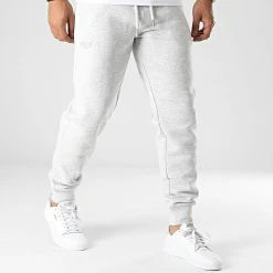 Tout neuf 🔔 Pantalon Jogging Vintage Logo Embroidery M7010957A Gris Chiné de Superdry 🧨