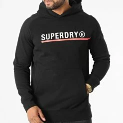 Sortie 🎉 Sweat Capuche M2012130A Noir de Superdry 👍 -Superdry Soldes superdry 329881 M2012130A 02A 20220728T160152 03