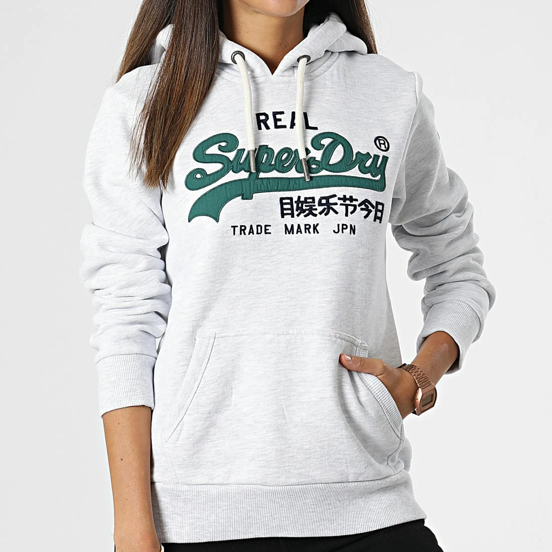 Acheter ⌛ Sweat Capuche Femme Vintage Logo Heritage Gris Chiné de Superdry 🎉 3 Acheter ⌛ Sweat Capuche Femme Vintage Logo Heritage Gris Chiné de Superdry 🎉