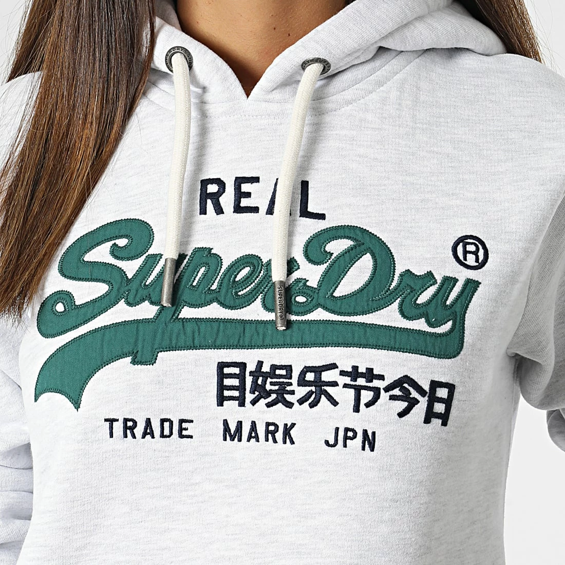 Acheter ⌛ Sweat Capuche Femme Vintage Logo Heritage Gris Chiné de Superdry 🎉 4 Acheter ⌛ Sweat Capuche Femme Vintage Logo Heritage Gris Chiné de Superdry 🎉 – Image 2