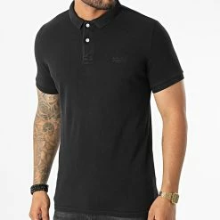Sortie ⌛ Polo Manches Courtes M1110345A Noir de Superdry 🛒