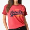 Nouveau ✔️ Tee 👚 Shirt Femme Raglan Vintage Logo Heritage Rouge de Superdry 👏 -Superdry Soldes superdry 331423 W1010920A 7WW 20220823T142626 01