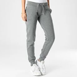 Tout neuf ✔️ Pantalon Jogging Femme Vintage Logo Gris Chiné de Superdry 🌟 -Superdry Soldes superdry 331427 W7010864A 5XZ 20220822T155104 03