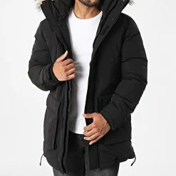 Meilleur prix 🧨 Parka Fourrure M5011500A Noir de Superdry ✨