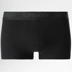 Meilleure vente 🥰 Lot De 3 Boxers Classic Noir Vert Kaki Gris Chiné de Superdry ✔️ -Superdry Soldes superdry 332763 M3110348A 6PC 20220830T114532 03