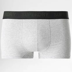 Meilleure vente 🥰 Lot De 3 Boxers Classic Noir Vert Kaki Gris Chiné de Superdry ✔️ -Superdry Soldes superdry 332763 M3110348A 6PC 20220830T114534 04