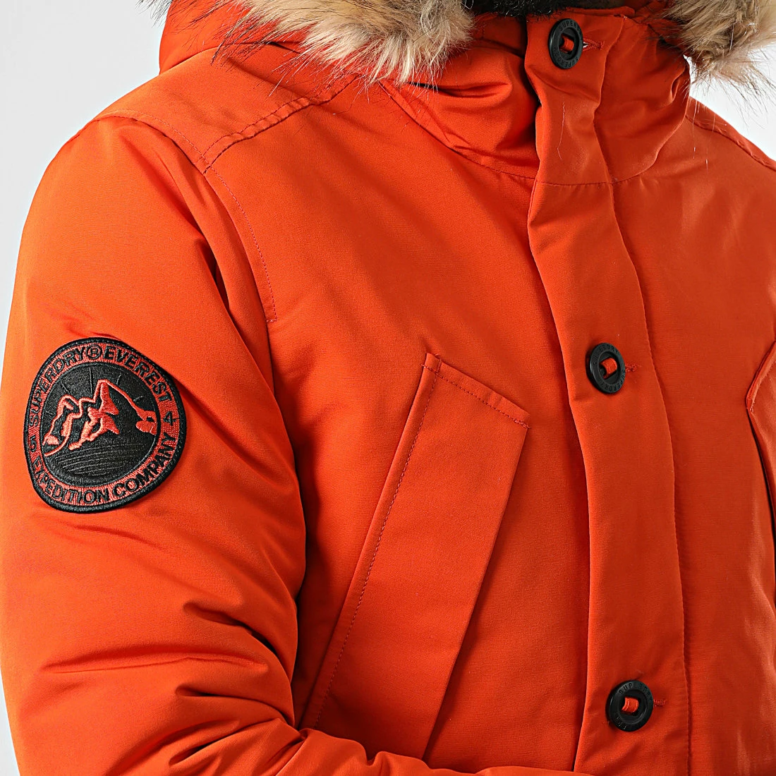 Nouveau 🤩 Parka Capuche Fourrure Vintage Everest M5011573A Orange de Superdry 💯 4 Nouveau 🤩 Parka Capuche Fourrure Vintage Everest M5011573A Orange de Superdry 💯 – Image 2