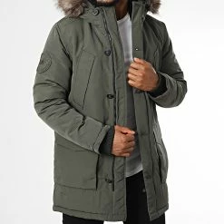 Acheter 🎉 Parka Capuche Fourrure Vintage Everest M5011573A Vert Kaki de Superdry 🔔