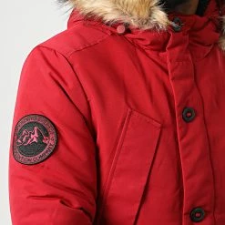 Offres 👏 Parka Capuche Fourrure Vintage Everest M5011573A Rouge de Superdry ✔️ -Superdry Soldes superdry 332851 M5011573A OIB 20220906T141144 02