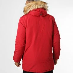 Offres 👏 Parka Capuche Fourrure Vintage Everest M5011573A Rouge de Superdry ✔️ -Superdry Soldes superdry 332851 M5011573A OIB 20220906T141146 04