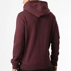 Coupon ⭐ Sweat Zippé Capuche M2012401A Bordeaux Chiné de Superdry 😉 -Superdry Soldes superdry 334506 M2012401A 7PY 20220830T151158 04