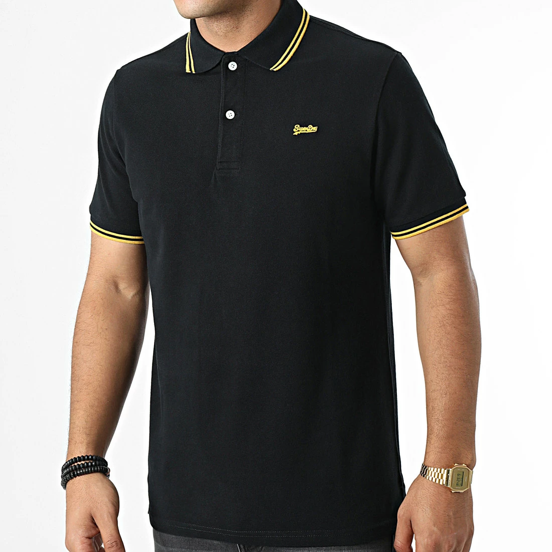 Meilleur prix 🎉 Polo Manches Courtes M1110344A Noir de Superdry ✔️ 2 Meilleur prix 🎉 Polo Manches Courtes M1110344A Noir de Superdry ✔️