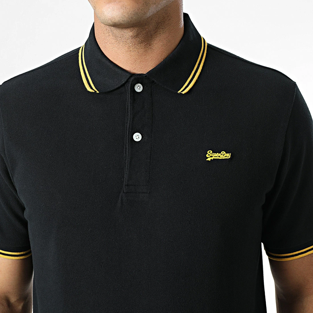 Meilleur prix 🎉 Polo Manches Courtes M1110344A Noir de Superdry ✔️ 3 Meilleur prix 🎉 Polo Manches Courtes M1110344A Noir de Superdry ✔️ – Image 2