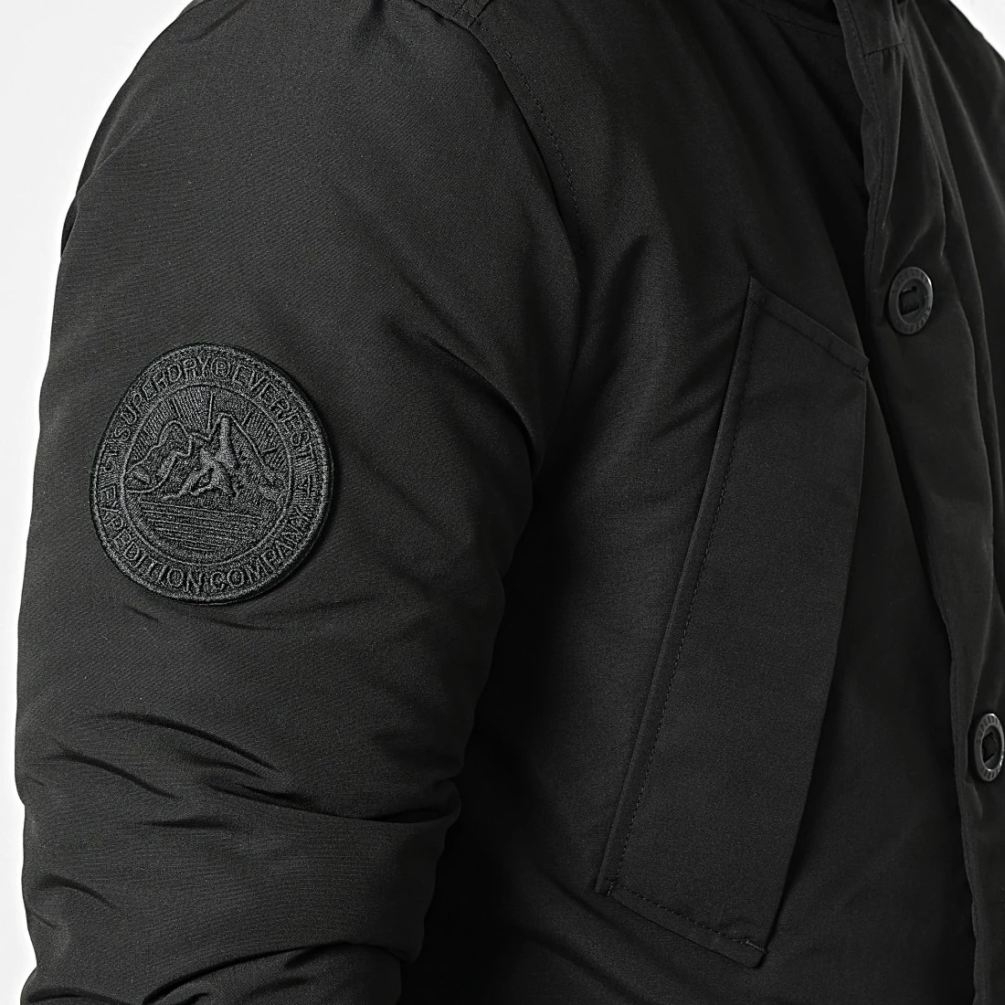 Sortie 🛒 Parka Capuche Fourrure Vintage Everest M5011573A Noir de Superdry ✨ 4 Sortie 🛒 Parka Capuche Fourrure Vintage Everest M5011573A Noir de Superdry ✨ – Image 2