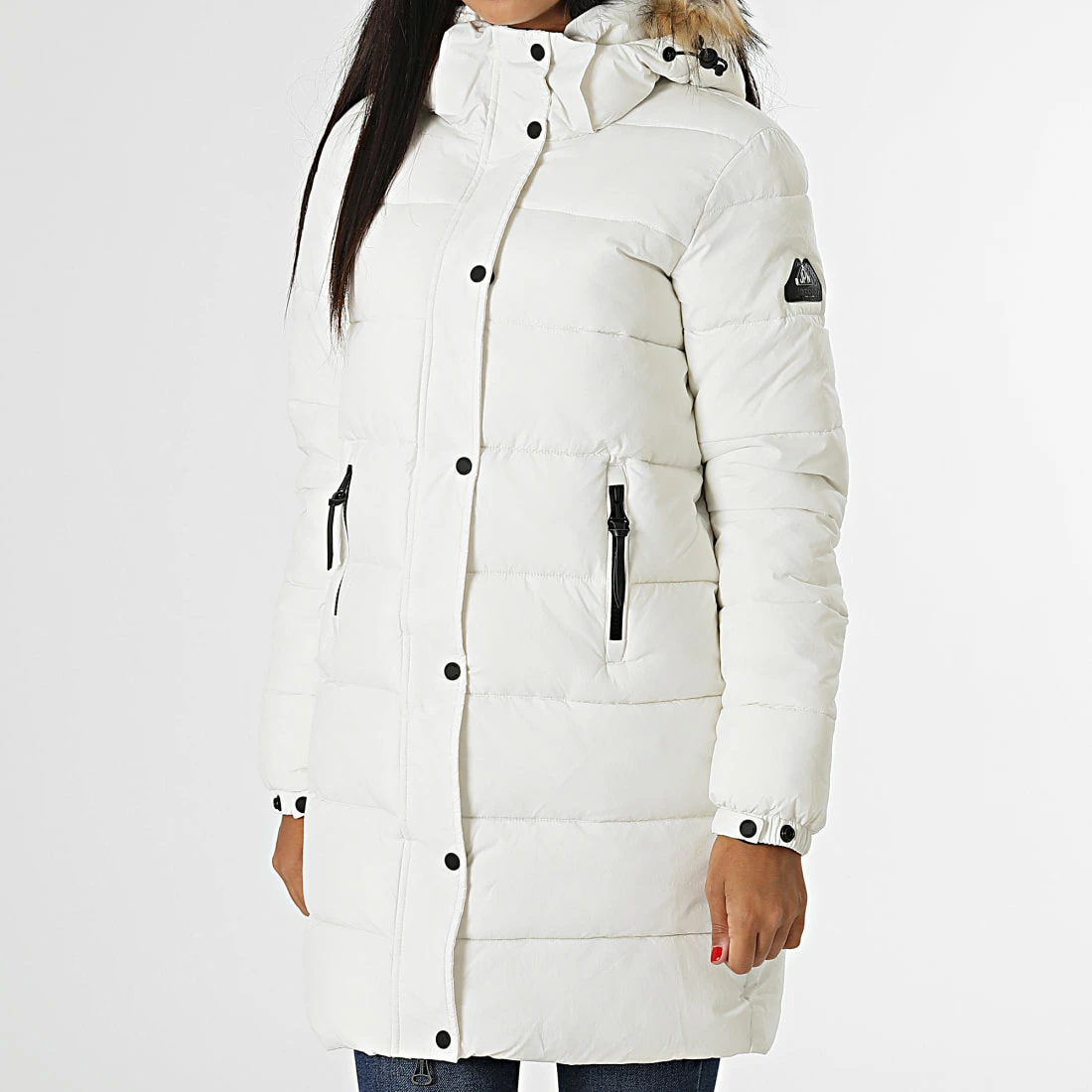 Meilleur prix ✔️ Doudoune Longue Capuche Fourrure Femme Vintage Blanc de Superdry 🤩 3 Meilleur prix ✔️ Doudoune Longue Capuche Fourrure Femme Vintage Blanc de Superdry 🤩
