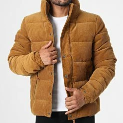 Coupon ✨ Doudoune Vintage Retro Corduroy M5011572A Camel de Superdry 😍