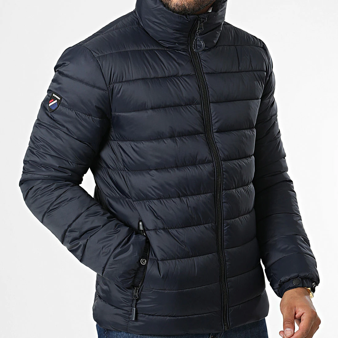 De gros 🤩 Doudoune Code Mountain M5011517A Bleu Marine de Superdry 🥰 5 De gros 🤩 Doudoune Code Mountain M5011517A Bleu Marine de Superdry 🥰 – Image 3
