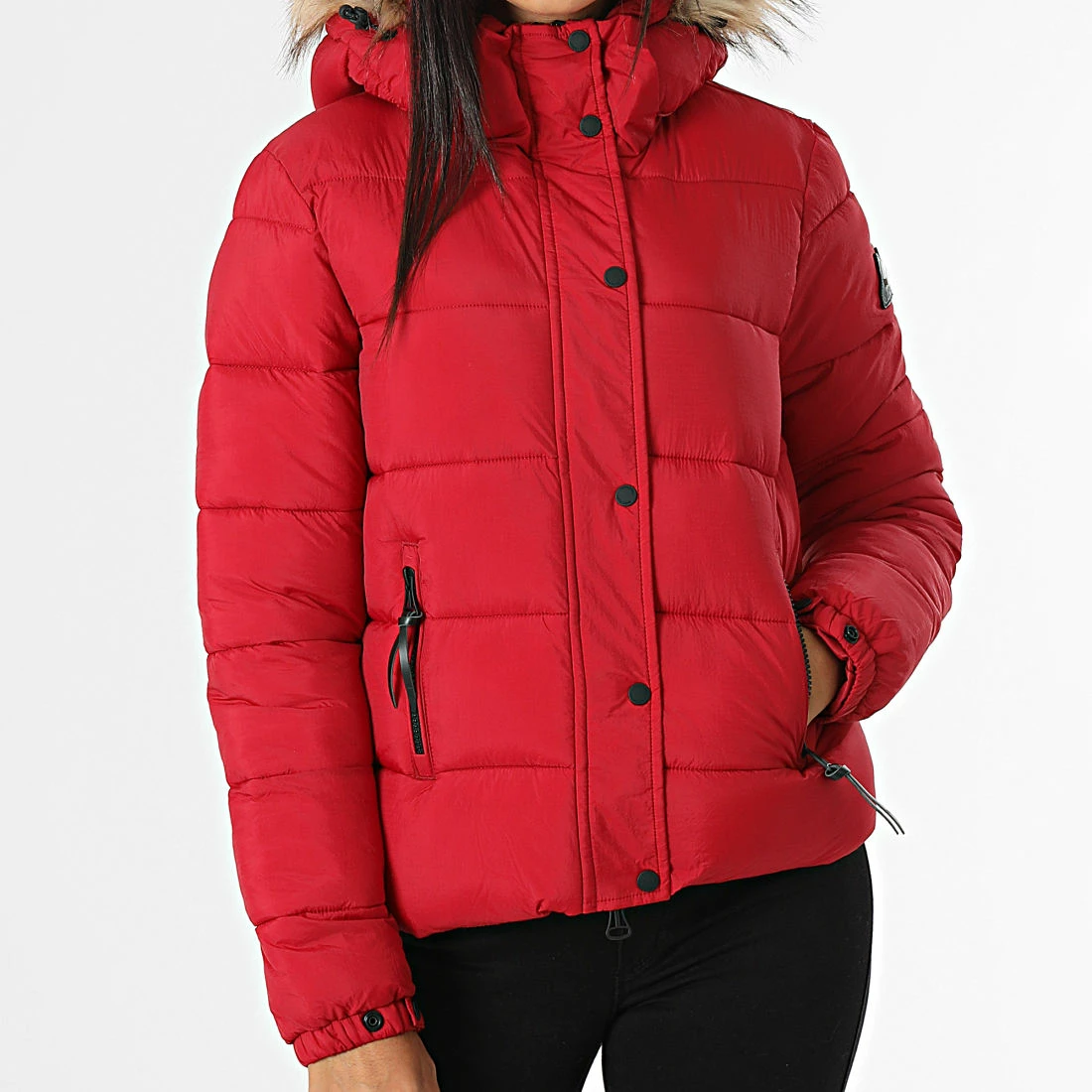 Meilleure vente ✨ Doudoune Capuche Fourrure Femme Vintage Rouge de Superdry 😉 5 Meilleure vente ✨ Doudoune Capuche Fourrure Femme Vintage Rouge de Superdry 😉 – Image 3