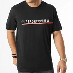 Bon marché ⭐ Tee 👚 Shirt Code Tech Graphic M1011515A Noir de Superdry ✨ -Superdry Soldes superdry 335119 M1011515A 02A 20220908T120839 03