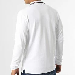 Bon marché 👍 Polo Manches Longues M1110306A Blanc de Superdry 🎉 -Superdry Soldes superdry 335320 M1110306A 55D 20220908T121908 04