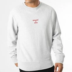 Le moins cher ❤️ Sweat Crewneck Code Classic M2012131A Gris Chiné de Superdry ✔️ -Superdry Soldes superdry 335544 M2012131A JAR 20220906T153046 03