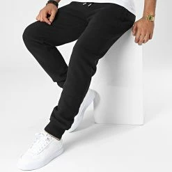 Meilleure affaire 🔥 Pantalon Jogging Vintage Logo Embroidery M7010957A Noir de Superdry 🎉 -Superdry Soldes superdry 336829 M7010957A 02A 20220928T161037 03